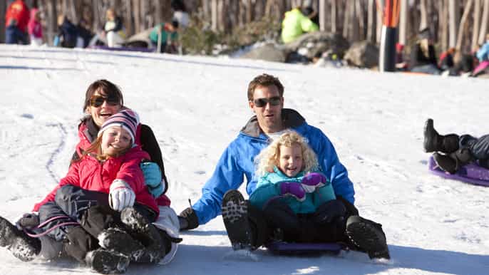 lake mountain snow tour