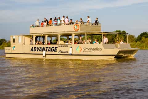 st lucia hippopotamus and crocodile estuary boat cruise