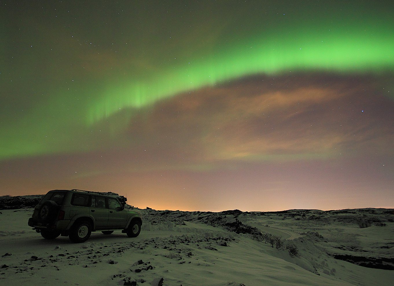 Reykjavik: Den gyldne cirkel og nordlys 4x4-tur