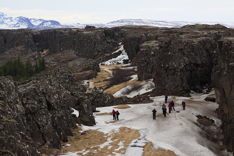 Reykjavik: circuit en cercle d'or et aurores boréales en 4x4