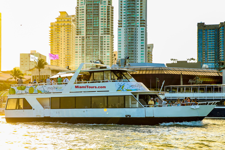 Miami: Tour en autobús turístico con paradas libres y crucero en barco