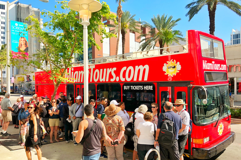 Miami: Hop-on Hop-off Bus Tour with Boat Cruise