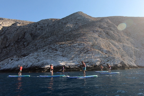 Santorini: avventura di stand-up paddle e snorkelingSantorini: Stand Up Paddle e Snorkel Adventure