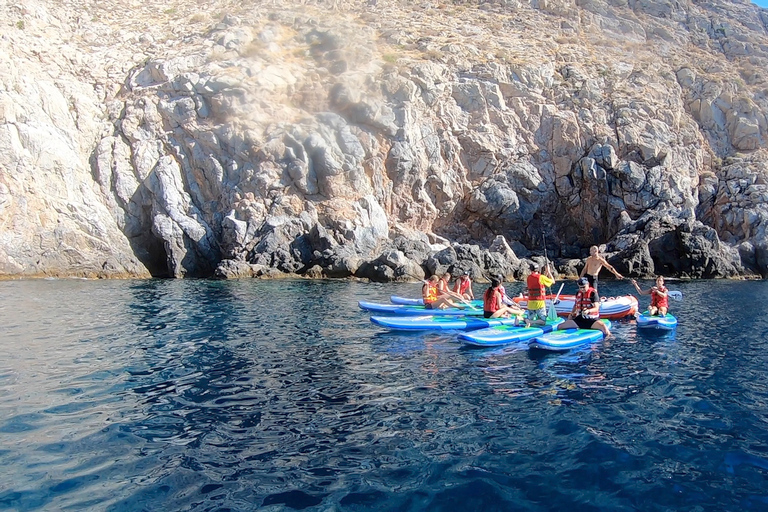 Santorini: avventura di stand-up paddle e snorkelingSantorini: Stand Up Paddle e Snorkel Adventure