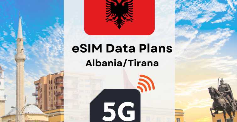 Tirana: eSIM Internet Data Plan for Albania 4G/5G