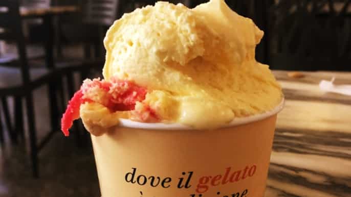roma fabricación de helado en la fábrica de helado más antigua de roma