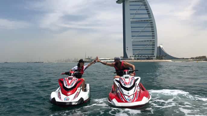 dubaï excursion de 30 minutes en jet ski à burj al arab