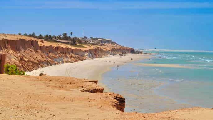 from fortaleza canoa quebrada morro branco fontes beach