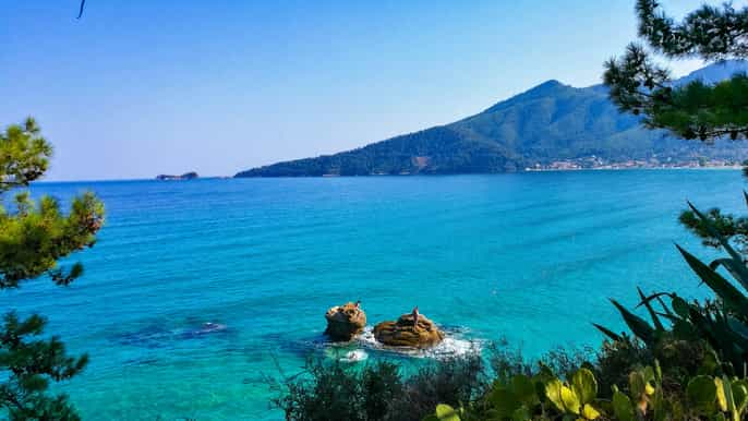 thasos excursión de un día en barco con almuerzo.