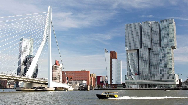 Visit Rotterdam: De Rotterdam, Cube Houses, Watertaxi and Markthal in Rotterdam, Netherlands