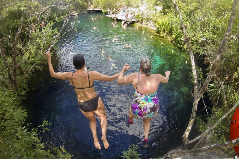 From Tulum: Four-Cenote Adventure Standard Option