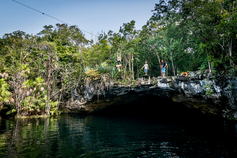 From Tulum: Four-Cenote Adventure Standard Option