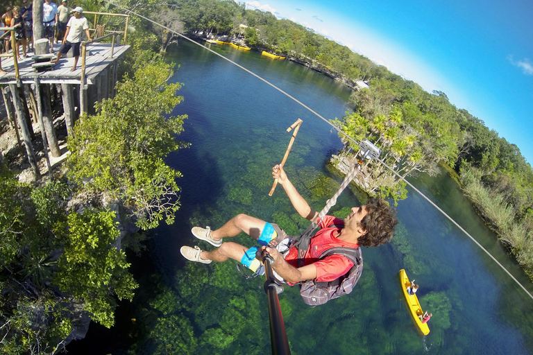 From Tulum: Four-Cenote Adventure Standard Option