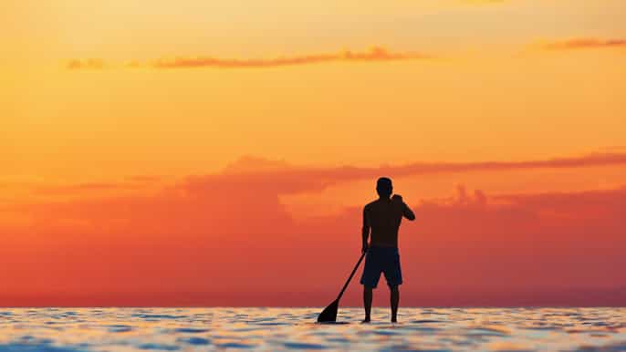 sup paddle board ugljan island