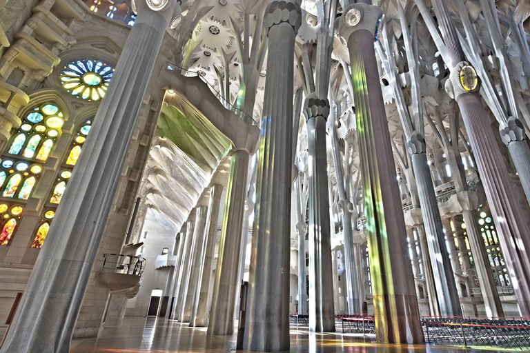 Best of Barcelona: Sagrada Familia & Park Guell with Pickup Group Tour in Spanish (Entry Fees Not Included)
