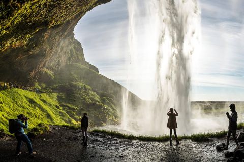 Islândia: excursão de dia inteiro pela costa sul, praia negra e cachoeiras