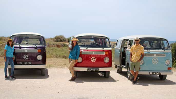 from albufeira and vilamoura algarve coast tour in a vw t2