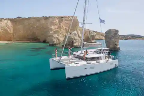 Naxos: Private Half-Day All-Inclusive Catamaran Cruise