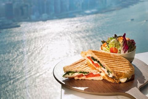 Hongkong: Kombipaket - Aussichtsplattform Sky100 mit Speisen