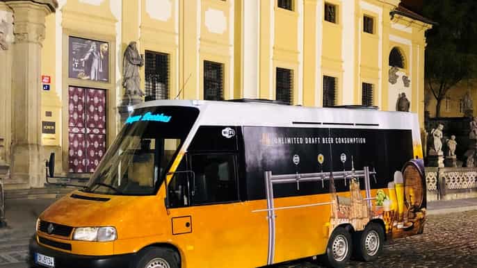 praga traslado aeropuerto beer bus
