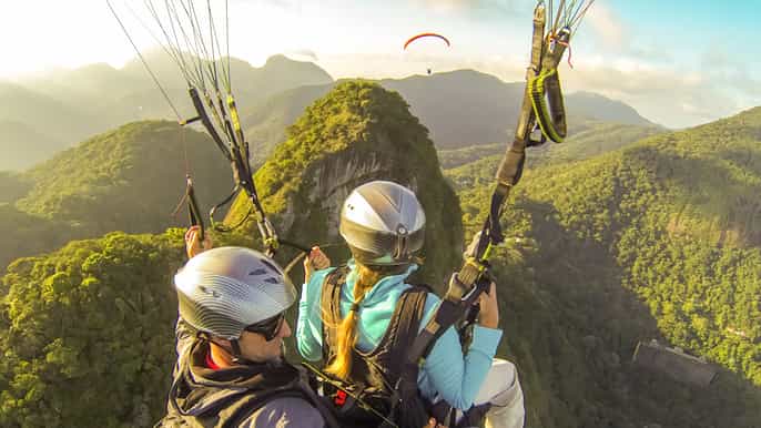 río de janeiro vuelo en parapente tándem