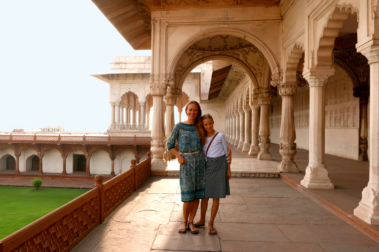 De Jaipur: visite privée du même jour au Taj MahalTour avec voiture et chauffeur