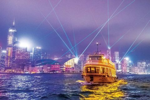 Hong Kong: crociera serale a Victoria Harbour o Symphony of Lights