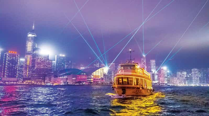 Victoria Harbour: Nacht- oder Symphony of Lights-Bootstour