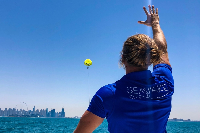 Dubai: parasailing avontuur en boottocht bij JBR-strand