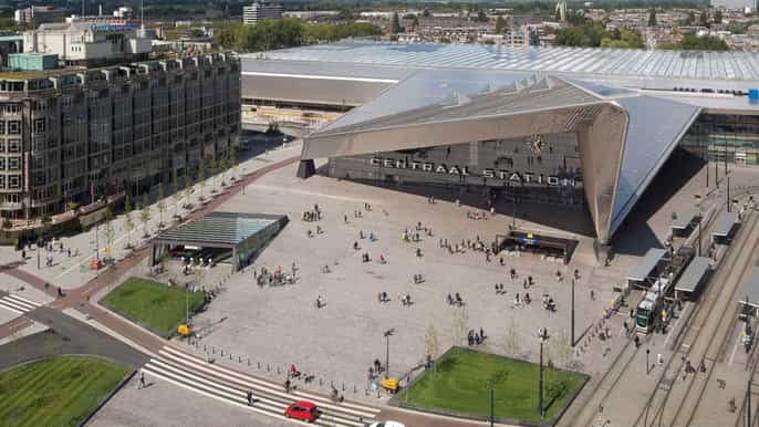 rotterdam architecture tour with watertaxi and rooftop view