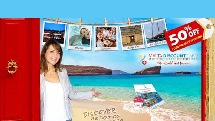 10day malta discount card 50% off top attractions