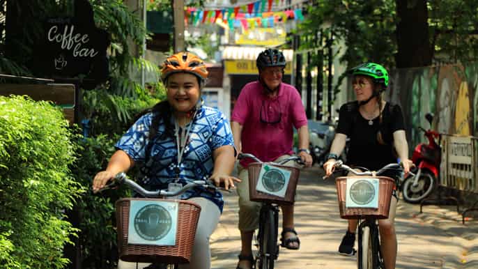 chiang mai halbtagsfahrradtour durch die altstadt
