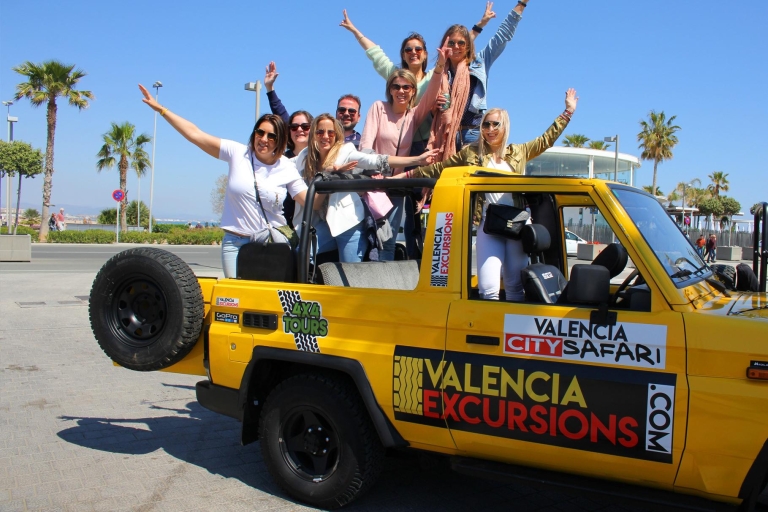 Valencia: Jeeptour hoogtepunten van de stad met snacks