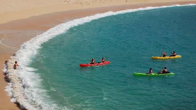 los cabos kayaking and snorkeling in two pristine bays