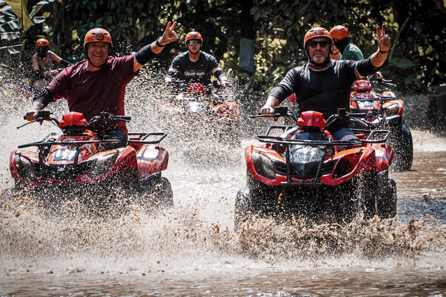 Bali: Ubud Gorilla Cave Track ATV & Waterfall Tour with Meal