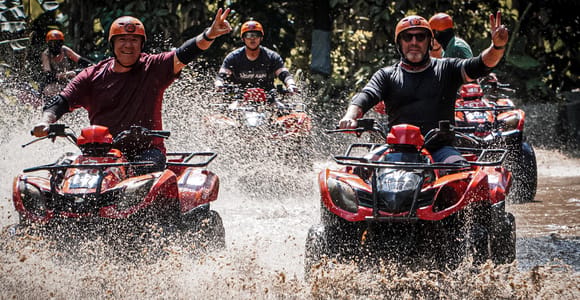 Bali: Ubud Gorilla Cave Track ATV & Waterfall Tour with Meal