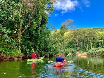 Kauai: Kayakfahrt auf dem Wailua River & Regenwald-Wanderung Kauai: Kayakfahrt auf dem Wailua River & Regenwald-Wanderung