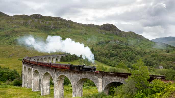 from edinburgh 2day highlands tour with hogwarts express