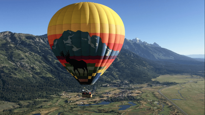 jackson hole sunrise hot air balloon flight