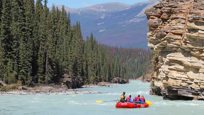 jasper canyon run family whitewater rafting