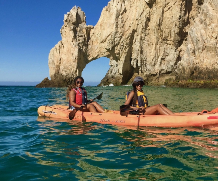 Los Cabos: Cabos Cabos: Kaari ja Lover's Beach Kajakointi + snorklaus