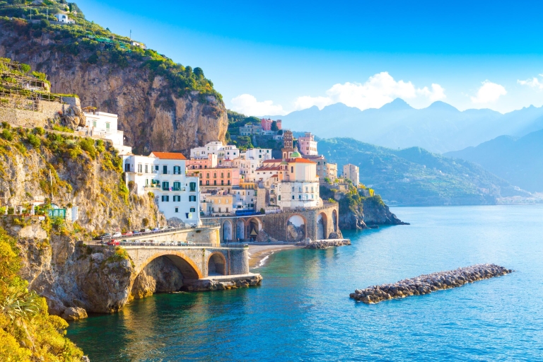 De Naples: Excursion à Positano, Amalfi et RavelloVisite privée en français