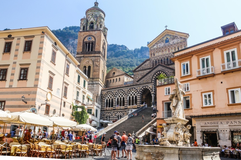 De Naples: Excursion à Positano, Amalfi et RavelloVisite privée en français