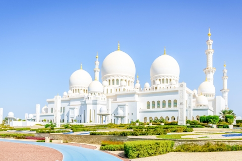 Vanuit Abu Dhabi: moskee, Qasr Al Watan & Etihad TowersGedeelde tour in het Engels
