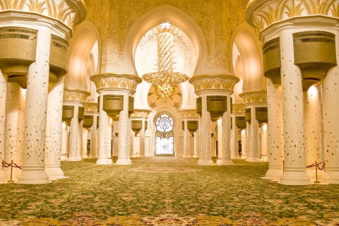 Desde Abu Dhabi: Mezquita, Qasr Al Watan y Etihad TowersTour compartido en español