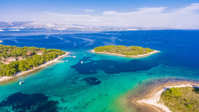 brač excursión a la laguna azul y trogir
