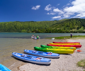 Double-Seat Kayak Rental at Sete Cidades Lake