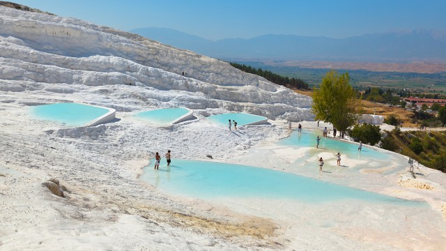 Visit Pamukkale and Hierapolis Full-Day Guided Tour in Karahayit, Turkey