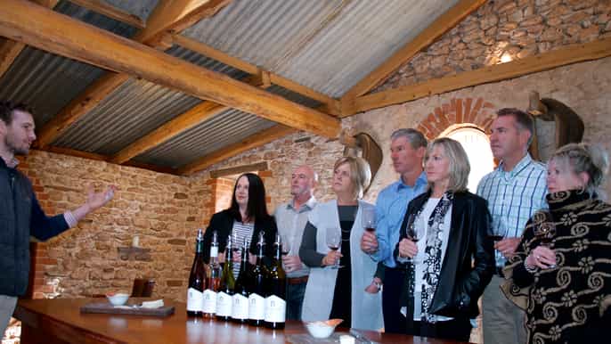 adelaide barossa tour med boutique vinprodusenter gourmet lunsj