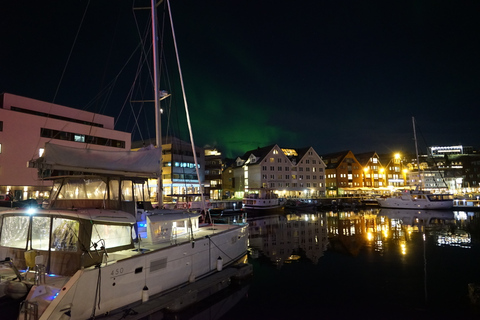 Tromsø: Crociera di lusso in catamarano con l&#039;aurora borealeTromsø: crociera in catamarano di lusso dell&#039;aurora boreale